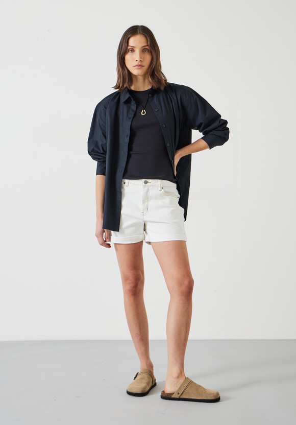 Stretch Denim Shorts