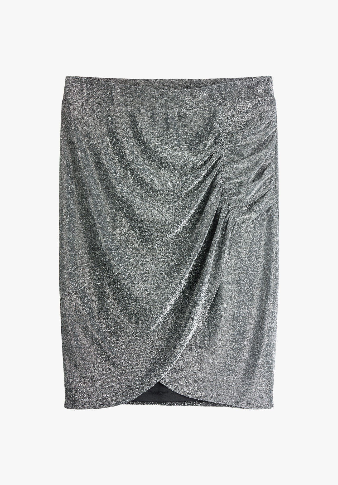 Metallic jersey skirt cheap