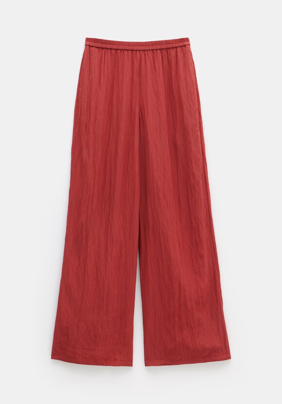 Mabel Fluid Wide Leg Crinkle Trousers