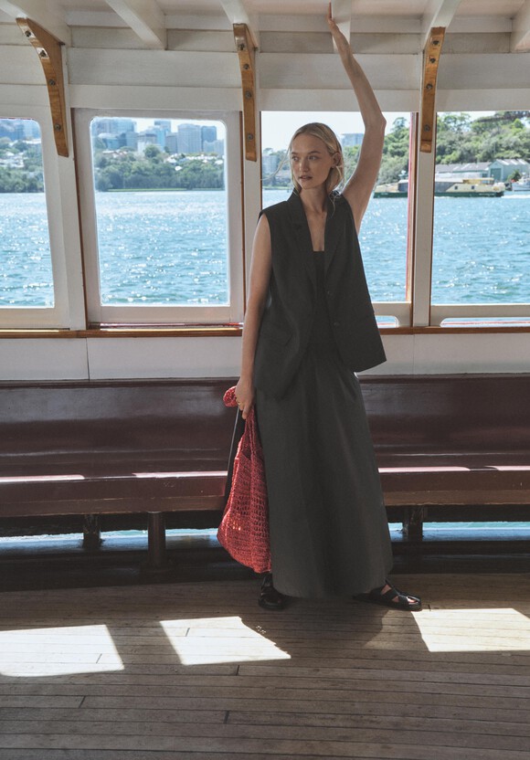 Lana Relaxed Linen Blend Waistcoat