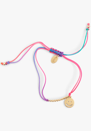 Set Of Two Smiley Friendship Bracelets