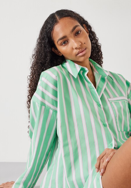 Adair Oversized Shirt Pyjama Set