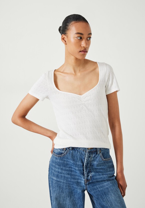 Jilly Sweetheart Neckline Top
