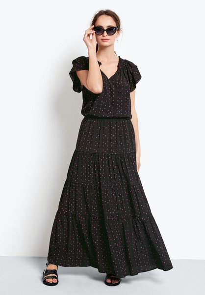 Tiered Maxi Skirt