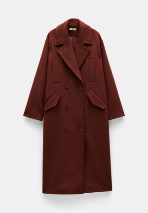 Maddie Cocoon Relaxed Wool Blend Coat