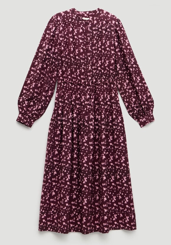 Long Sleeve Air Flow Shirt Dress