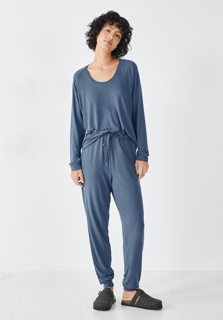 Ayla Scoop Neck Jersey Pyjamas