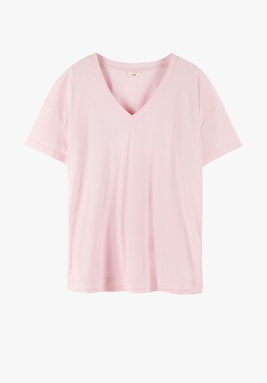 Long Linen V Tee