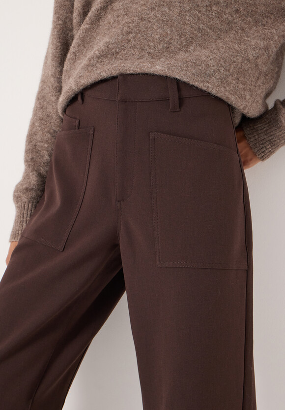 Cordi Barrel Leg Tailored Trousers