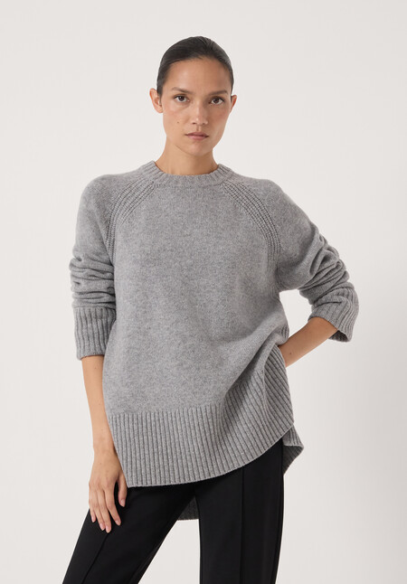 Longline Merino Wool Jumper