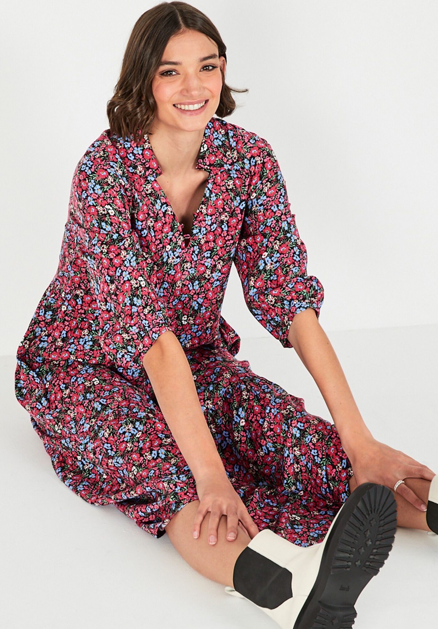 Lena Midi Dress | Loose Fit Dress