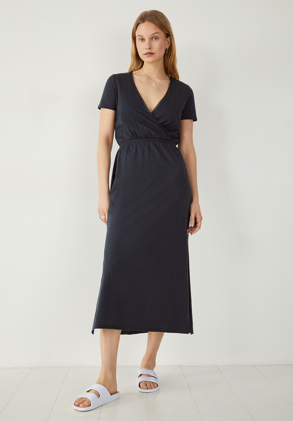 Naila Lace Jersey Midi Dress