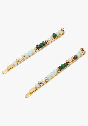Azalea Semi Precious Hair Slides