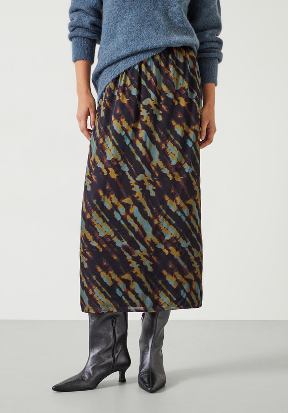 Alexandra Printed Column Midi Skirt