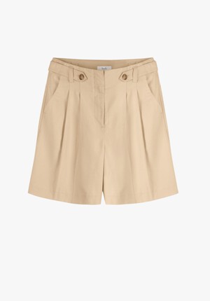 Linen Blend City Shorts