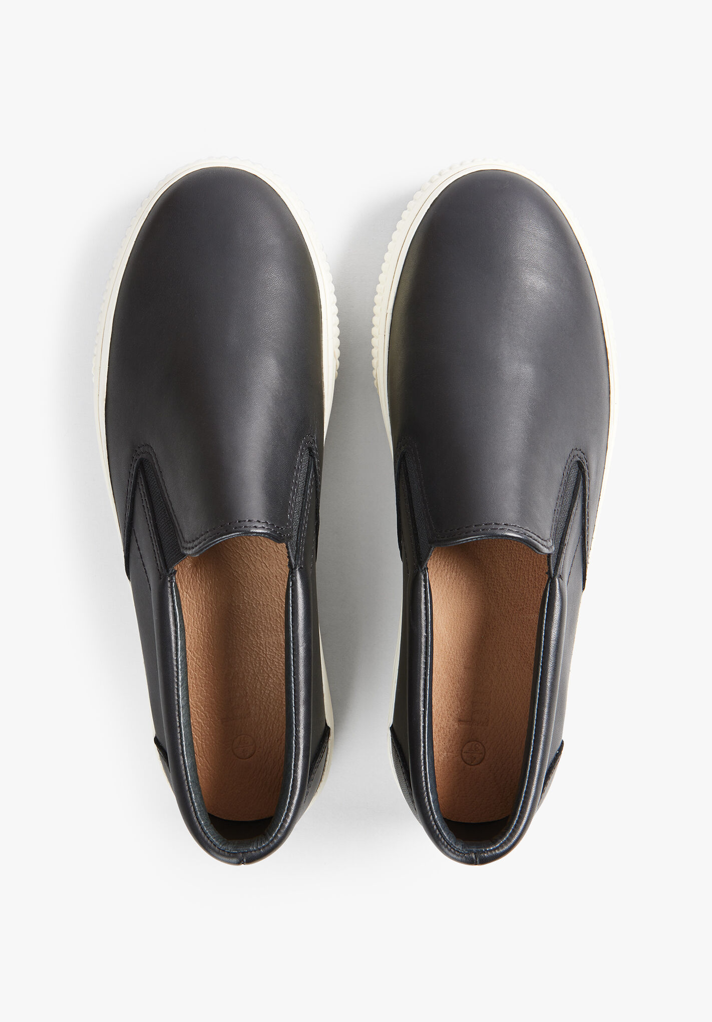 Flatform sales leather trainers