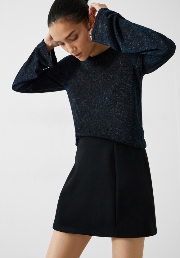 Lorine Metallic Crew Jumper