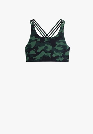 Strappy Printed Sports Bra