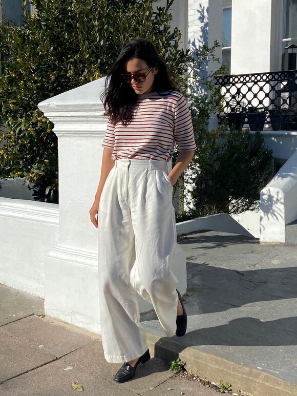 Lya Cotton Wide Leg Trousers