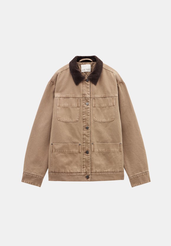 Cord Collar Barn Jacket