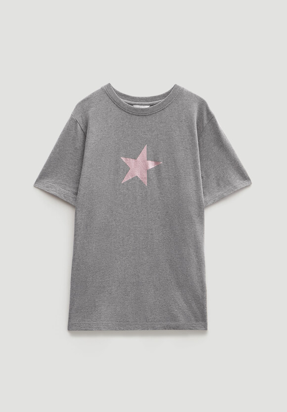 Metallic Star Graphic T-Shirt