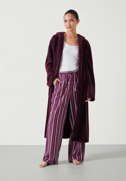 Fluffy Hooded Dressing Gown