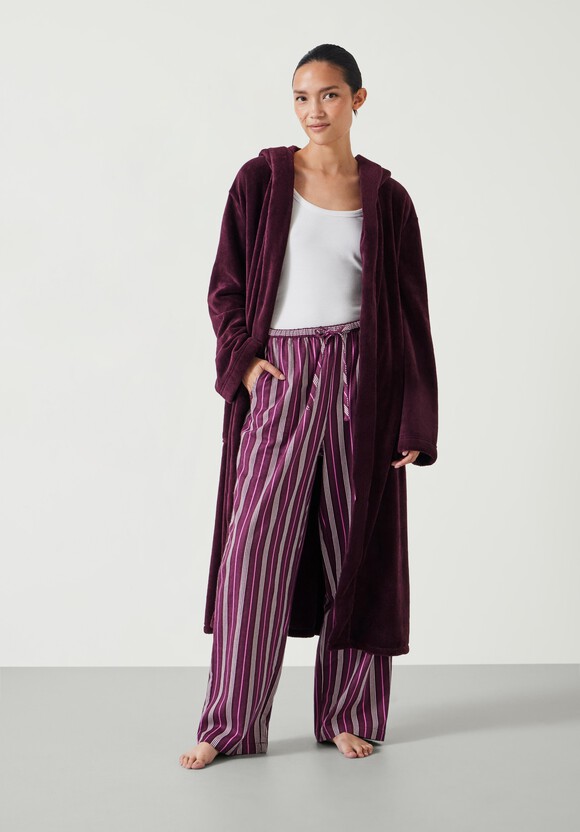 Fluffy Hooded Dressing Gown