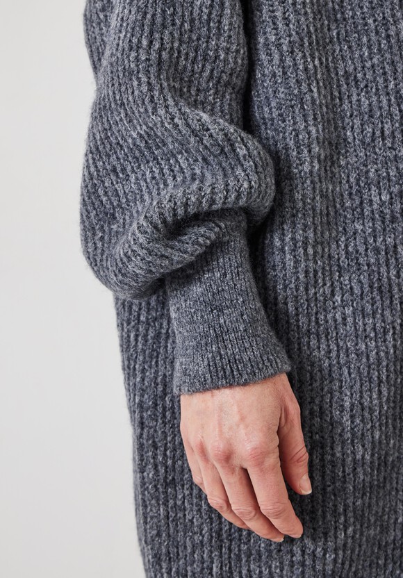 Loretta Longline Fluffy Cardigan With Alpaca