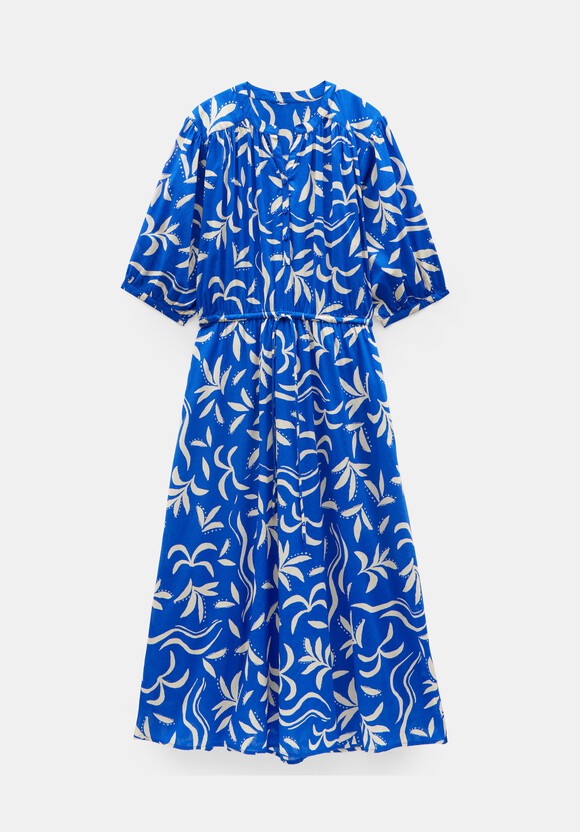 Lhea Printed Midi Cotton Dress