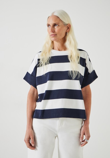 Sutton Stripe Boxy T-Shirt