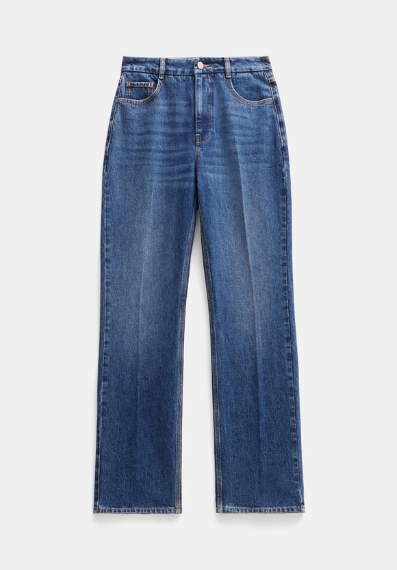 Elliot High Waisted Straight Jeans