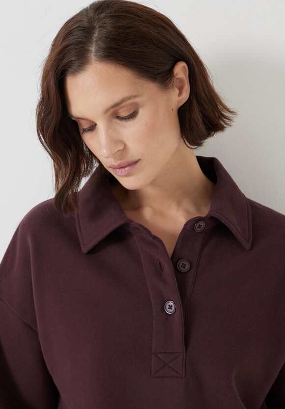 Cropped Polo Sweatshirt