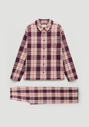 Brushed Cotton Check Print Pyjamas