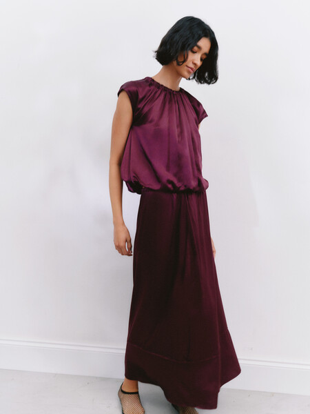 Satin Maxi Skirt