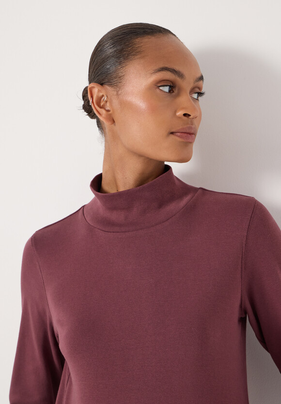 High Neck Midweight Jersey Top