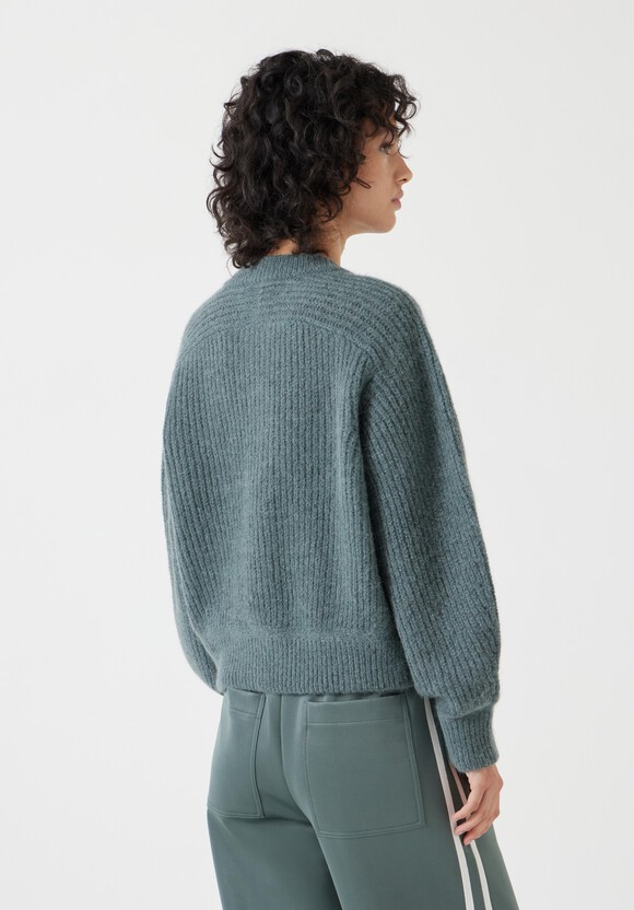 Chunky Ribbed Knitted Cardigan