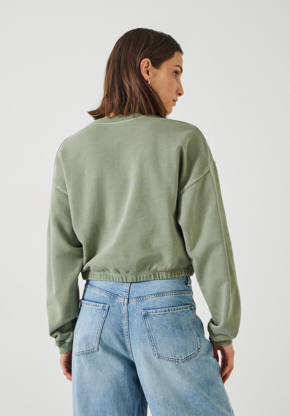Rye Cropped Bubblehem Sweatshirt