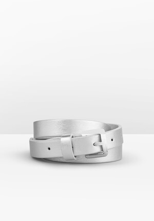 Stacy Metallic Leather Belt