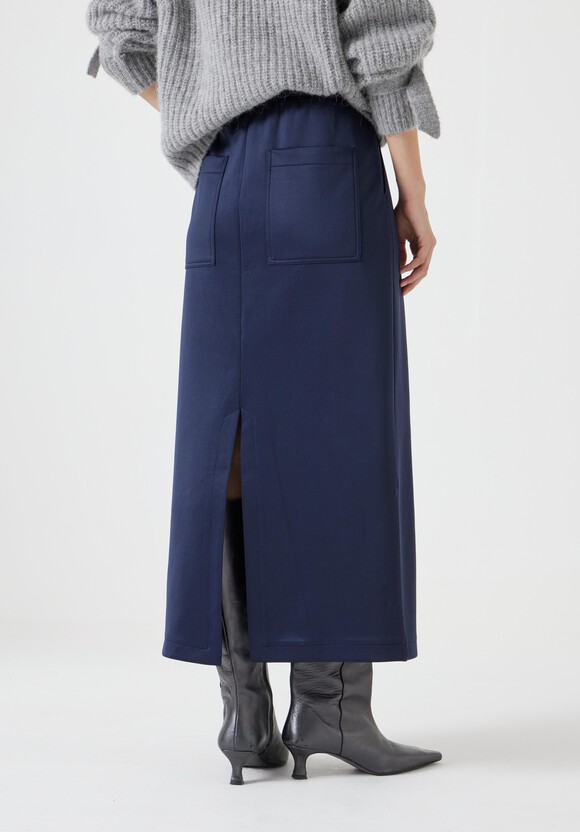 Harrison Pintuck Jersey Skirt