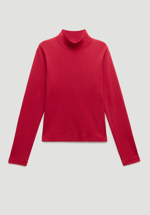 High Neck Midweight Jersey Top