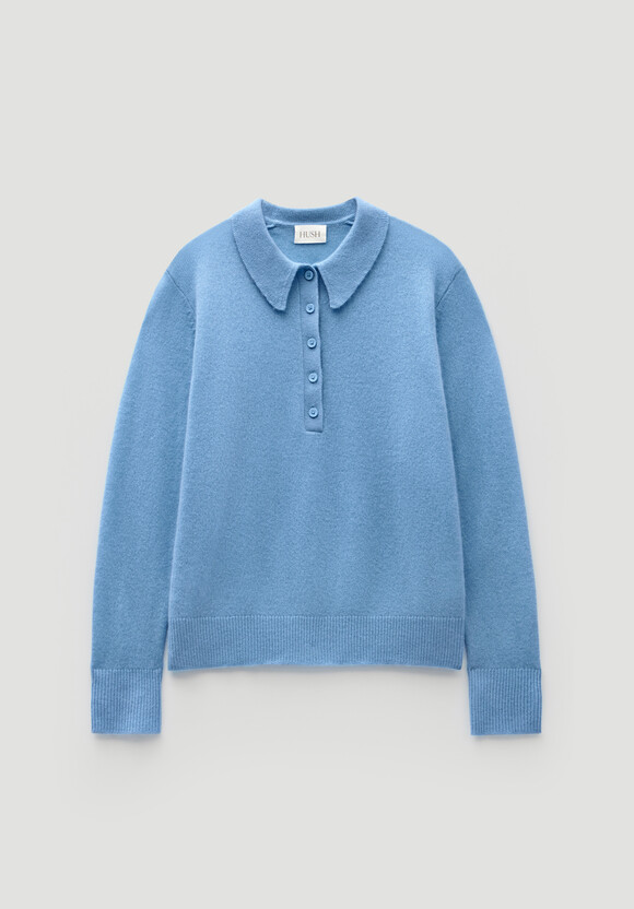 Open Collar Cashmere Jumper