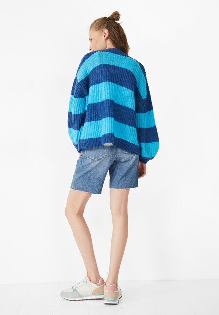 Abby Striped Edge to Edge Cardigan