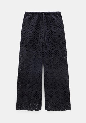Cotton Broderie Trousers