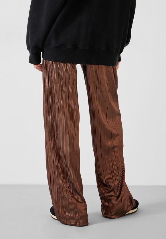 Reva Pleated Wide-Leg Trousers