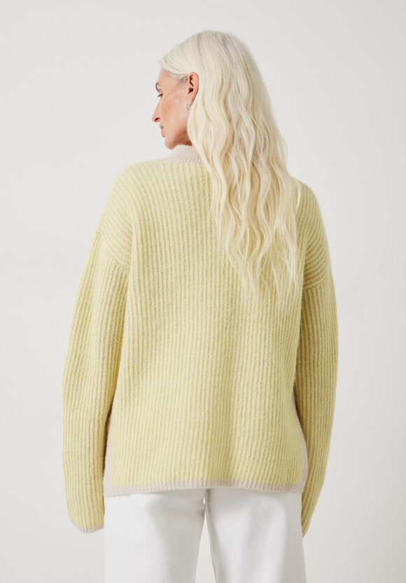 Arlowe Oversized Wool Blend V Neck Jumper