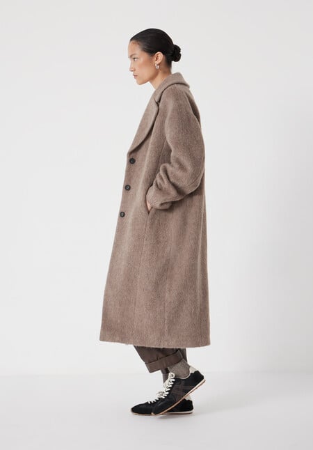 Italian Wool Cocoon Coat