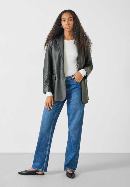 Leather Blazer