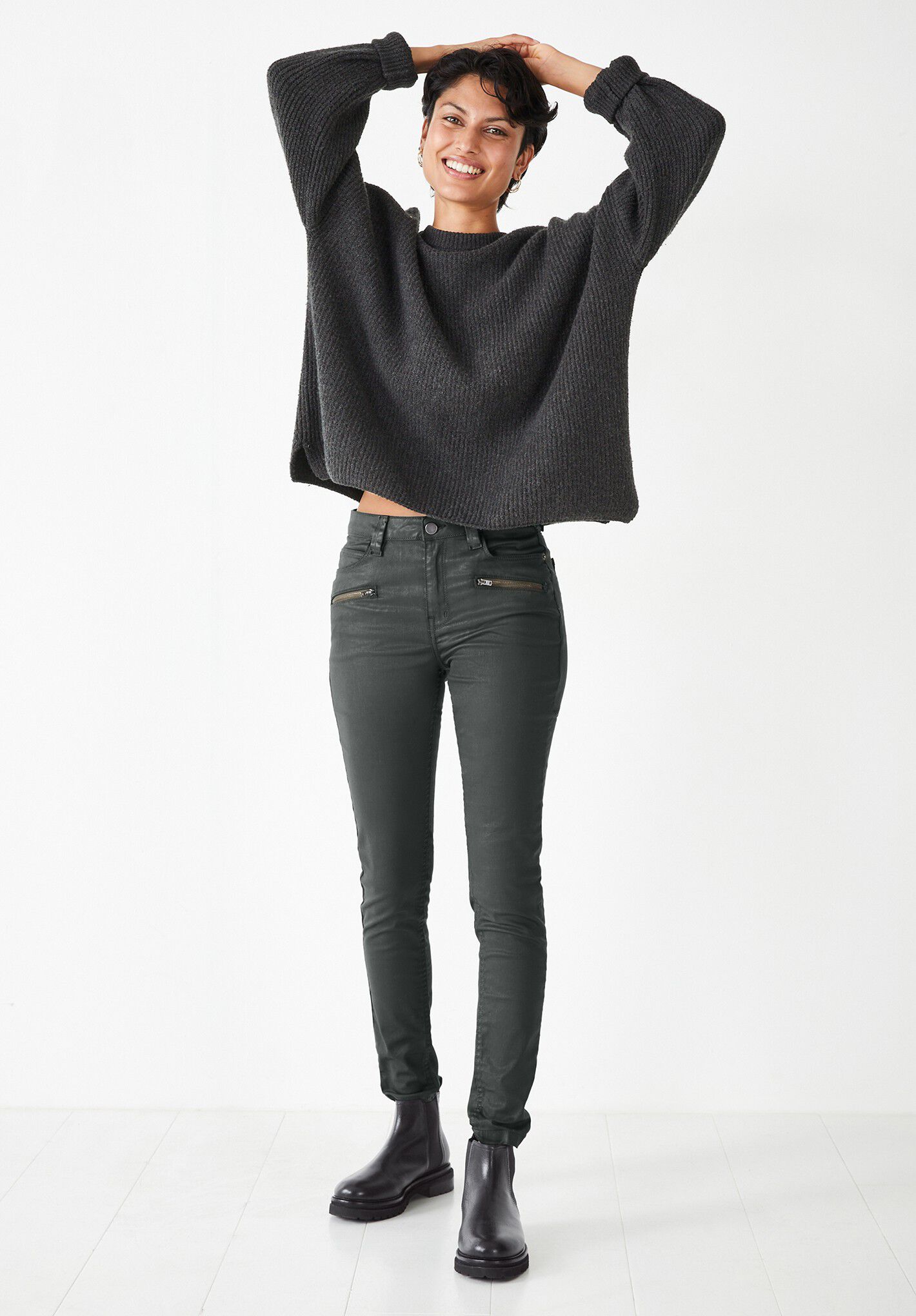Cheap best sale coated jeans