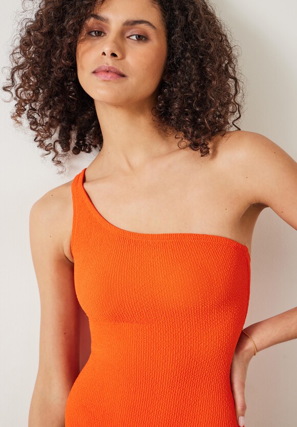 Oakley Crinkle One Shoulder Swimsuit