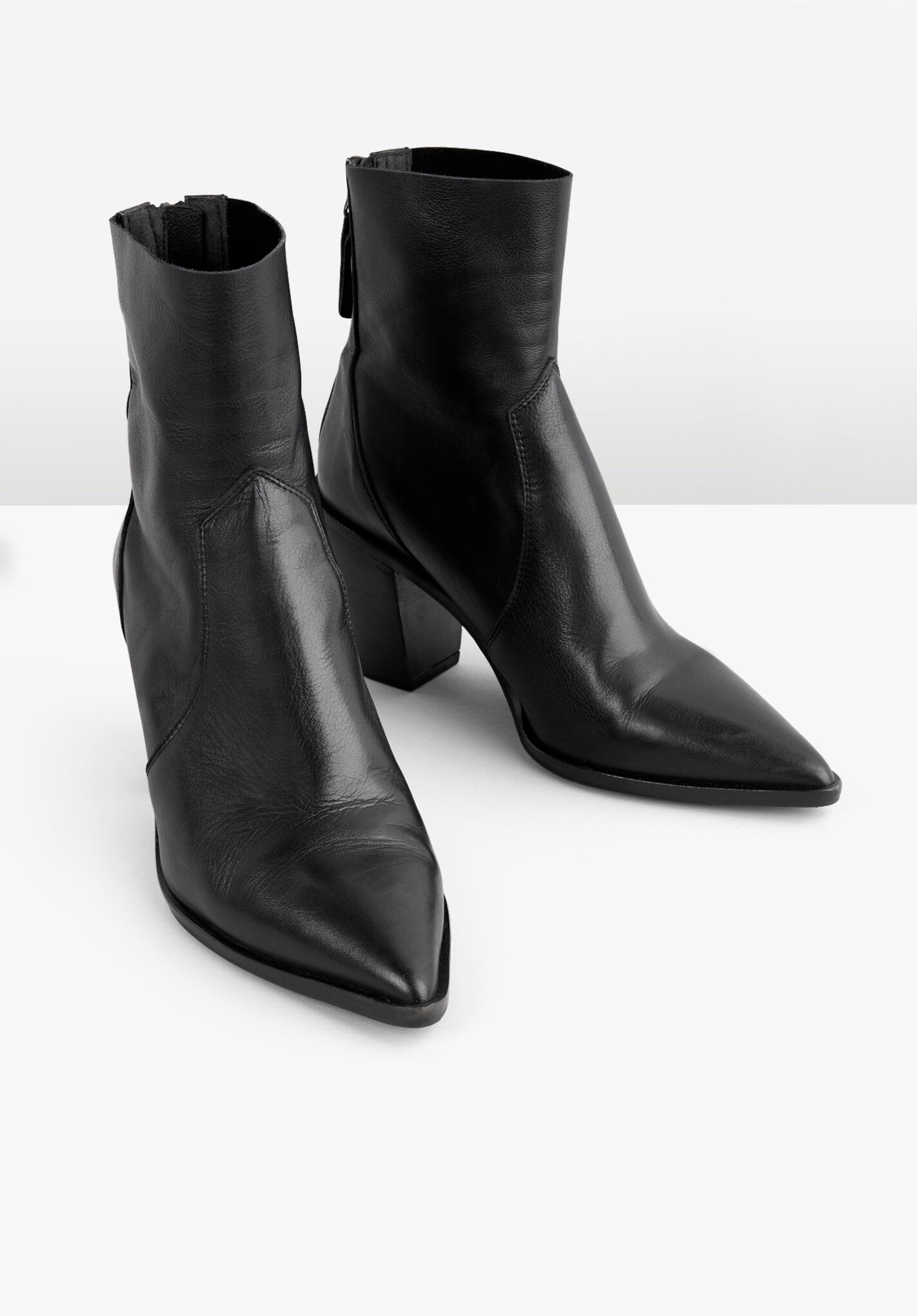 Tallis Leather Boots Black hush